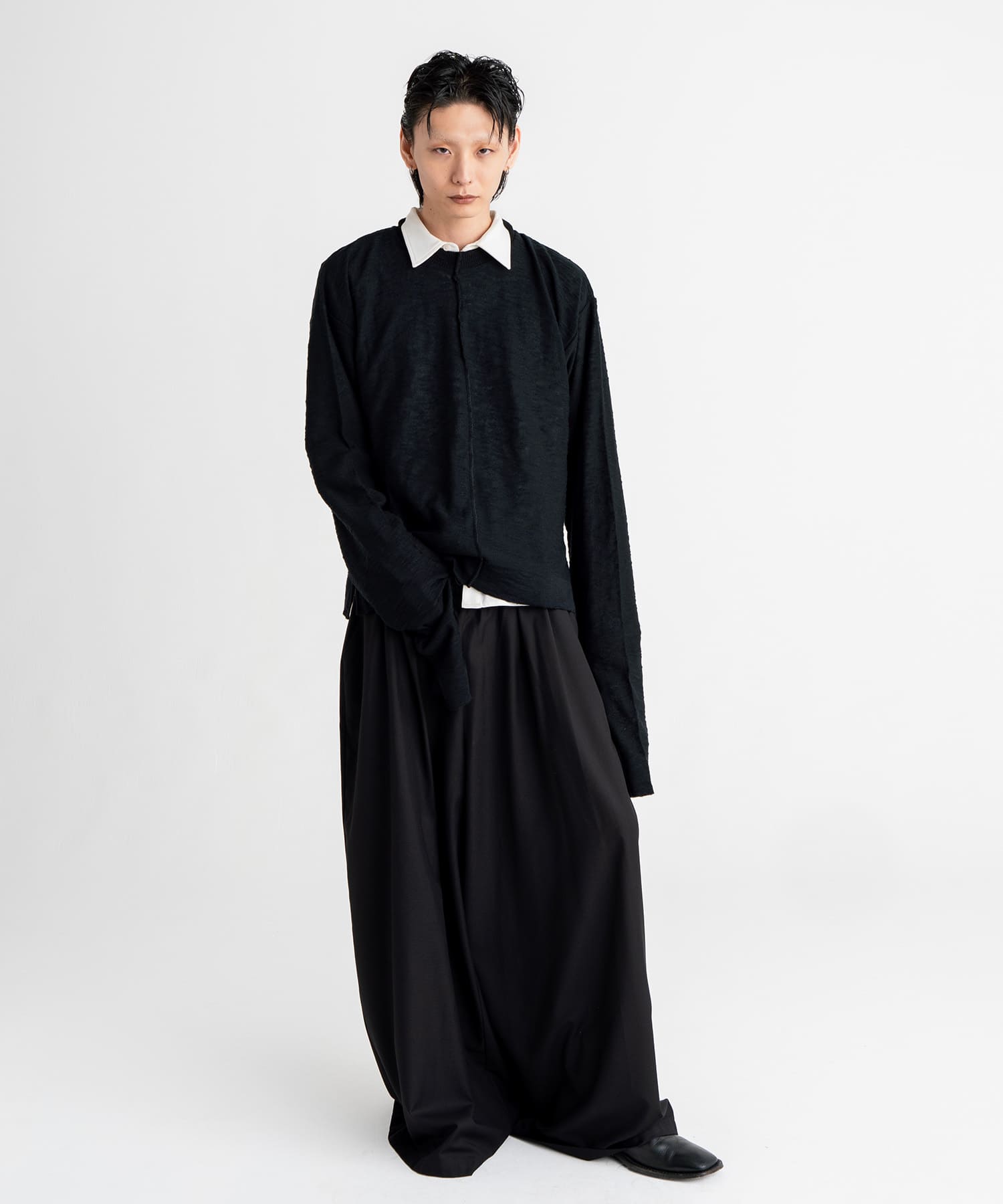 【PREORDER：9/26~】slub long arm knit