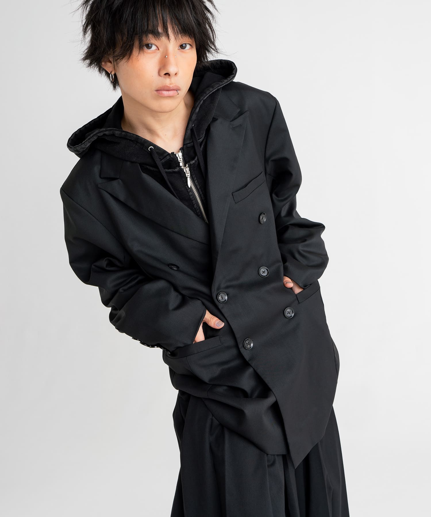 【PREORDER：9/26~】button design double blazer